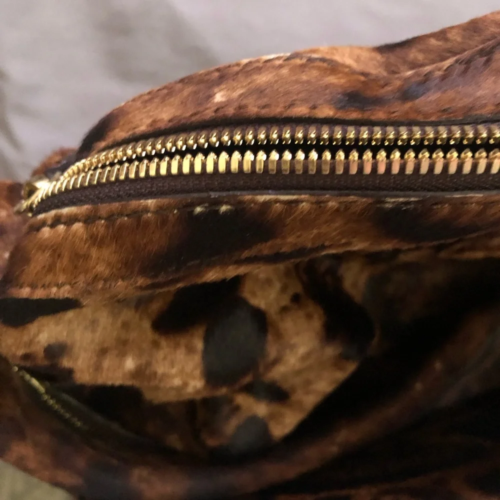 Rare Givenchy Nightingale Medium Leopard Print Calf Hair Ponyhair Handbag - Picture 5 of 15